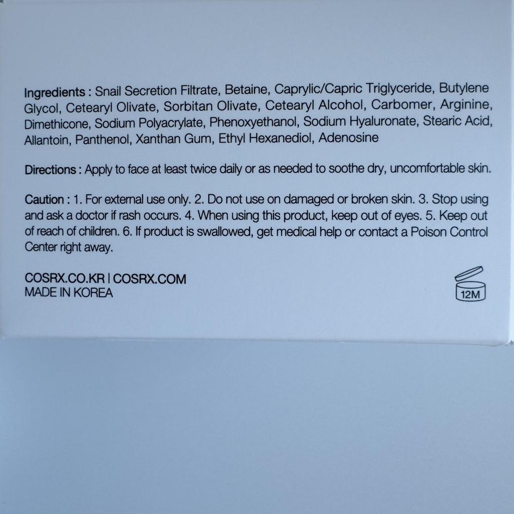 COSRX Advanced Snail 96 Mucin Power Essence 100ml+Advanced Snail 92 All in one Cream 100g