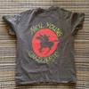 Neil Young Grafisch Houtskool Zwaar Katoen T-shirt