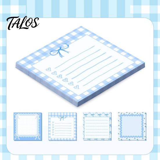 Decorative Memo Pads for Gifts Bow Pads, Cute Strong Adhesive Page Markers, Colorful Gel Pen Compatible Notes Self-Stick Students Office, Reminder