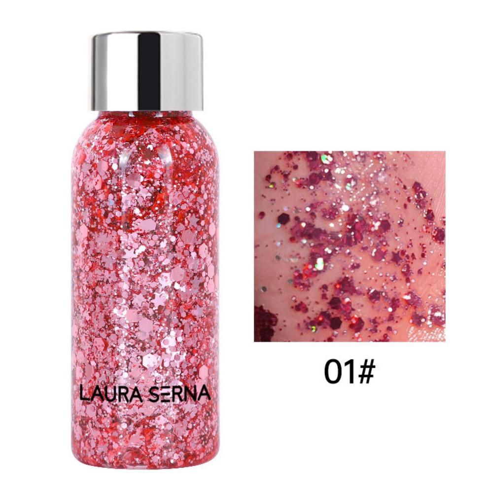 Gel, Sequins Face & Body Glitters Nail Hair Face Body Decoration Art Sequins Gel  Hair Decoration