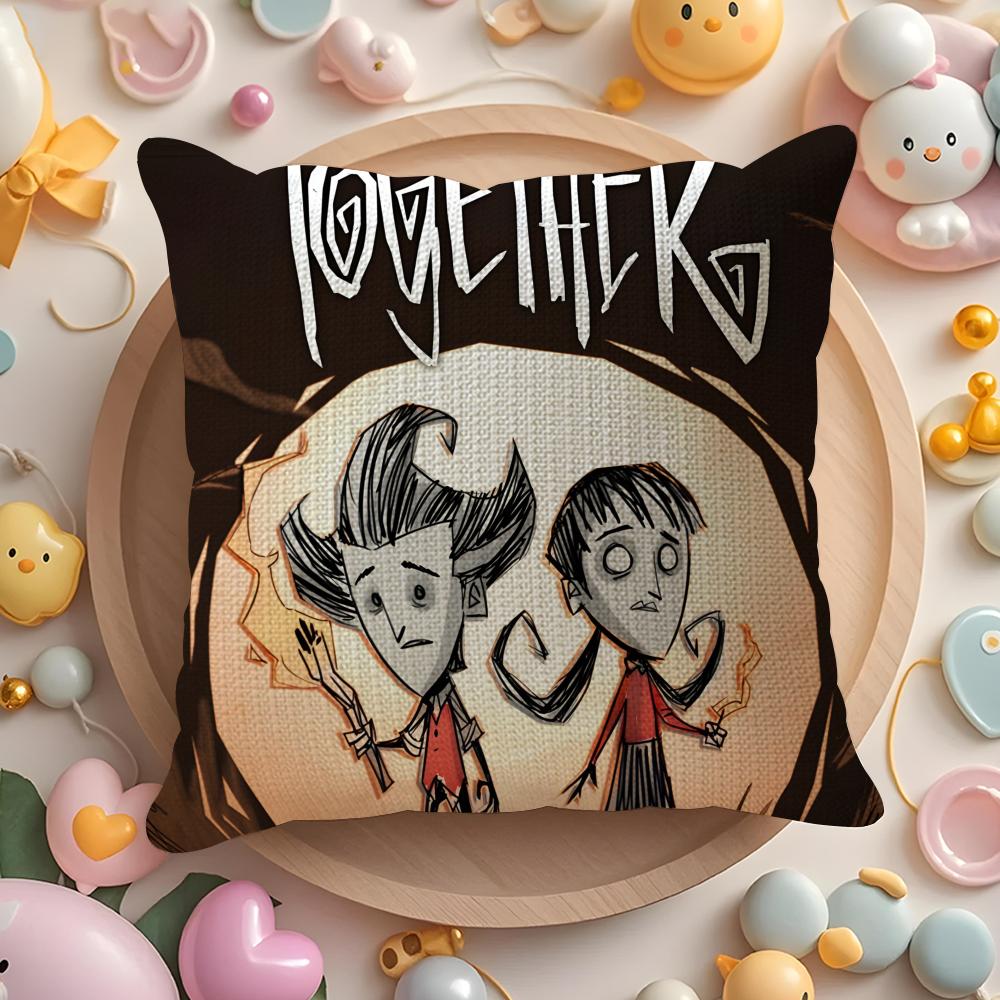 Hot-Game Dont Starve Art For Game Pillow Case Pattern Printed Pillowcase for Living Room Sofa Cushion Cover & Bedroom Decor