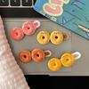 2Pcs Girl Hairpin Stable Grip No Damage Donut Shape Hair Clip 3D Texture Photogenic Side Bangs Hair Pins