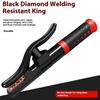 Heavy Duty Copper Welding Electrode Holder Clip Rhombus Jaw Design Welding Tool Pliers Insulated Heat Resistant Grip