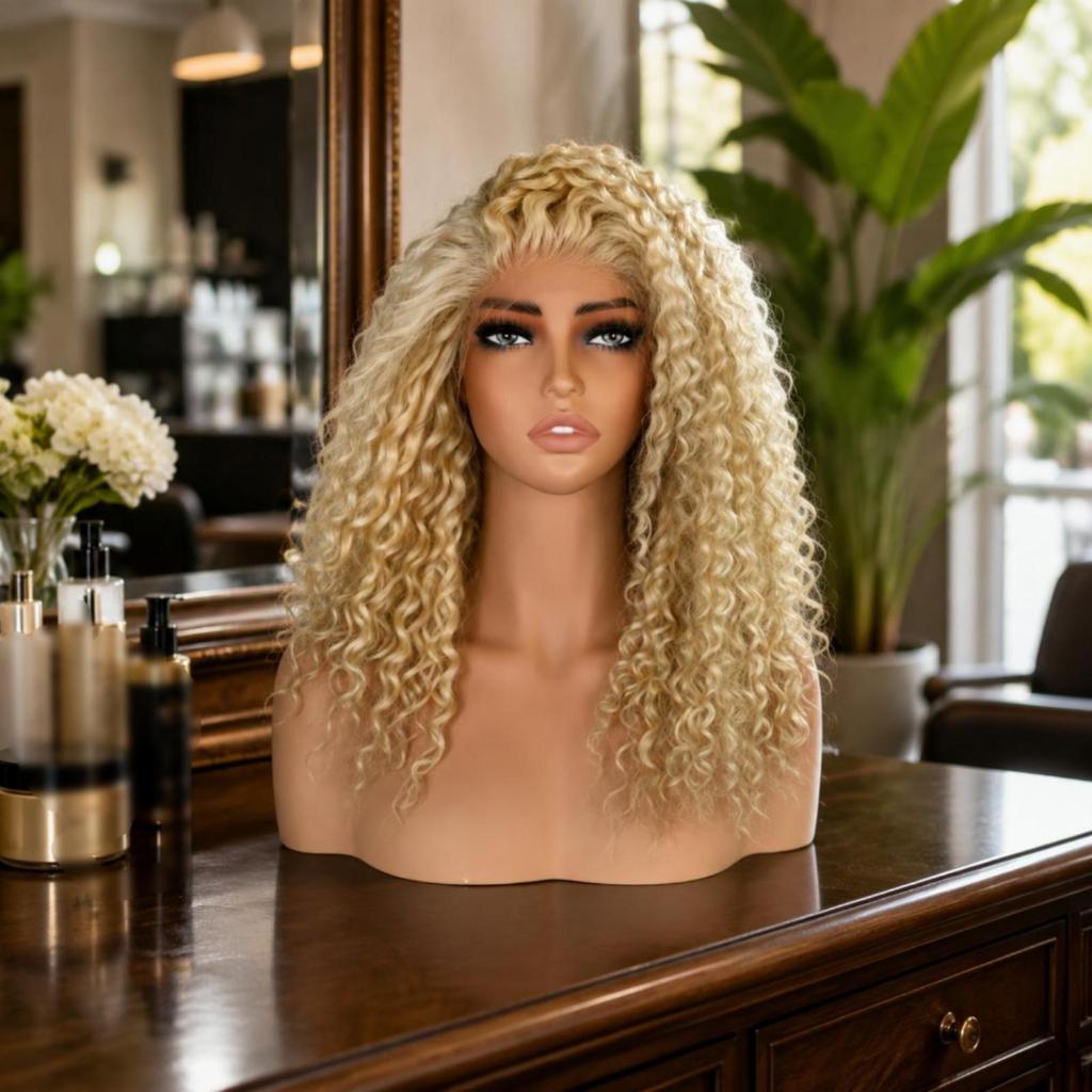 Shoulder Bust Mannequin PVC Hairpiece Display Head Makeup Stand for Salon Owners,