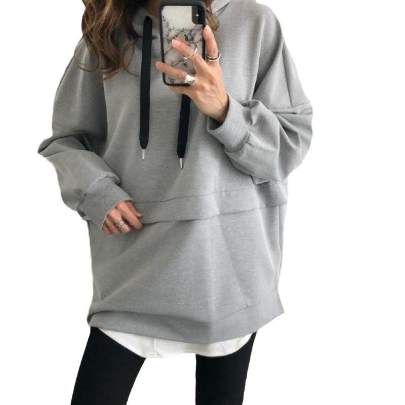 Women’s Autumn Winter Turtleneck Stitching Pullover Hoodies Long Sleeve Round Neck Leopard Printed Hooded Sweatshirt
