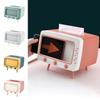 Plastic Paper Storage Box Square Napkins Holder Cute Funny TV Desktop Tissue Box Restaurant