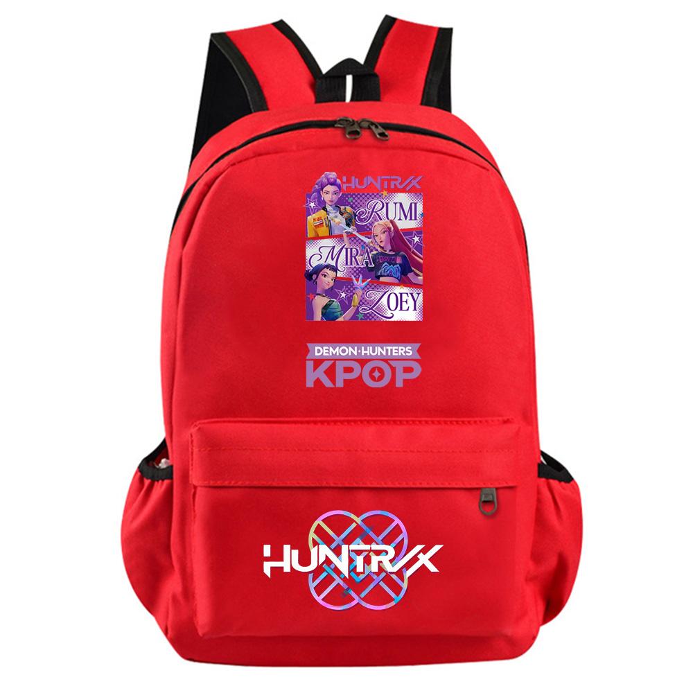 Anime Cartoon Kpop Demon Hunters Printed Backpack for Teenager Student Girl Boy Bookbag Schoolbag Women Large Capacity Travel Bag Kid Gift Rucksak