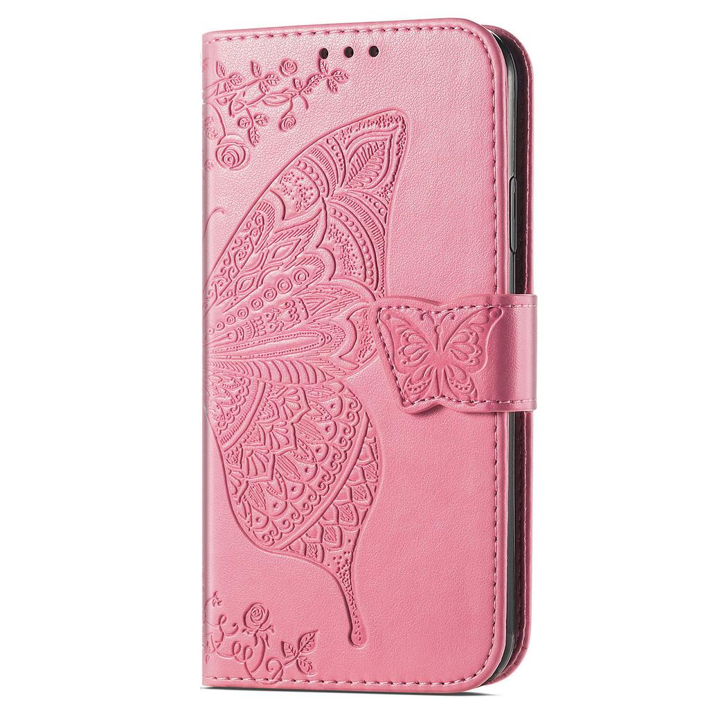 For Xiaomi Redmi K70E 5G/Poco X6 Pro 5G Phone Case Butterfly Pattern Folio Stand View Cover
