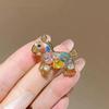 Dopamine Color Rhinestone Zodiac Brooch for Small Horse - Stylish, Versatile High-End Pin for Windbreakers and Fashion