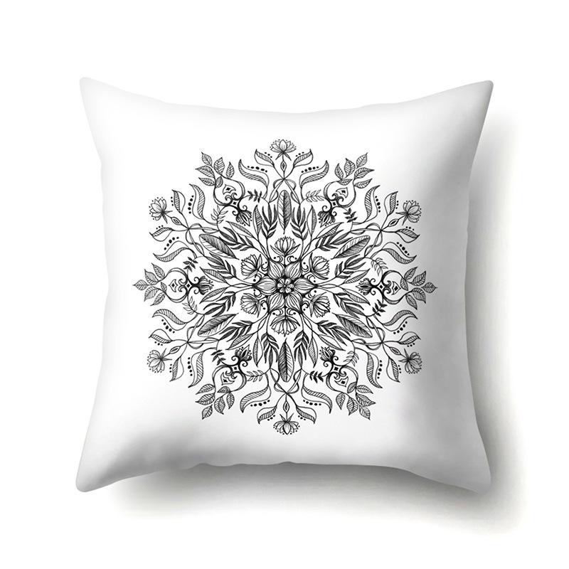 Nordic Bohemian Ethnic Style Polyester Pillow Case Car Decoration Home Printed Bedside Pillow Case