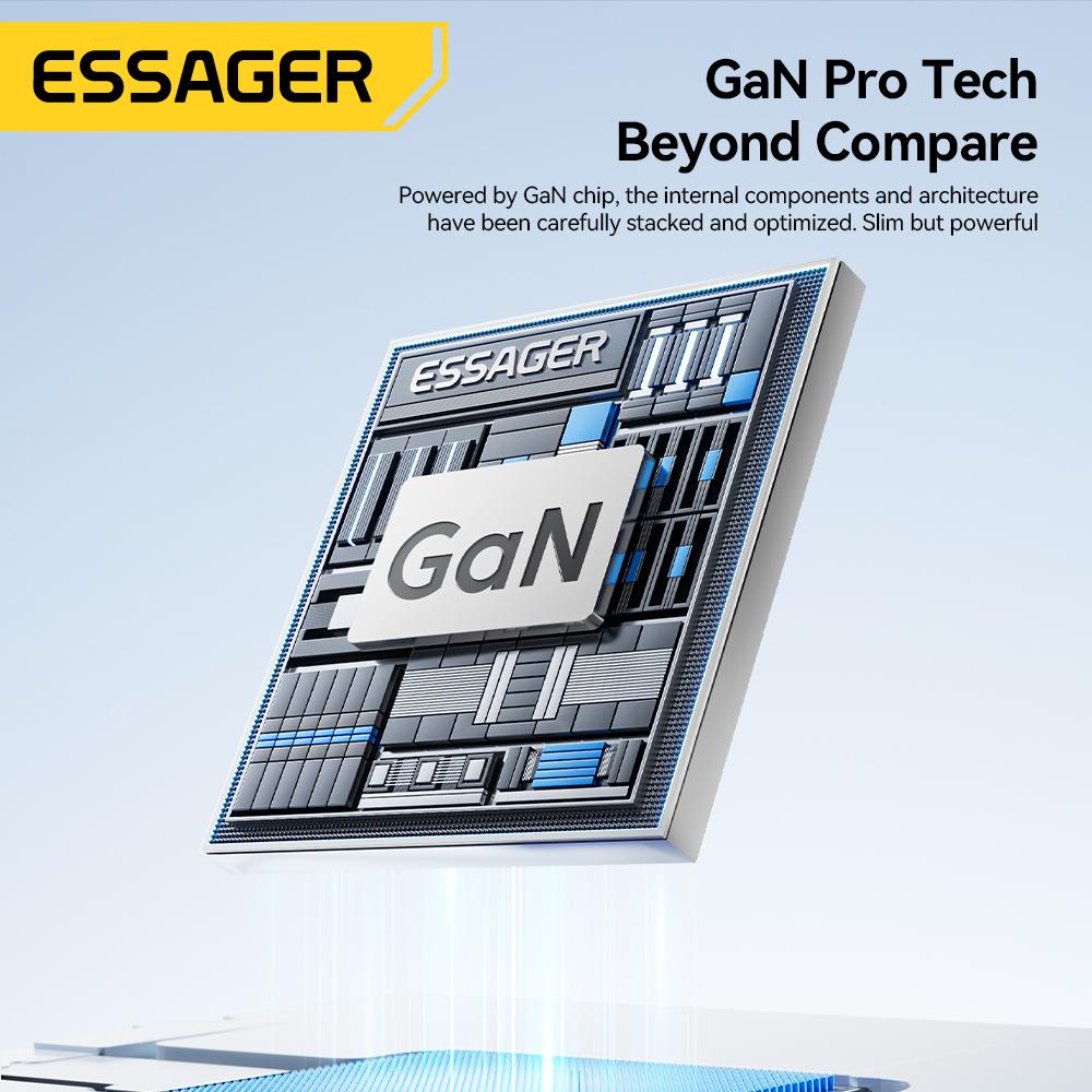 Essager 85W GaN Charger 6 Ports USB Type C Desktop Charger PD Fast Charging Station For iPhone 17/16/15 Samsung S24 Laptop iPad