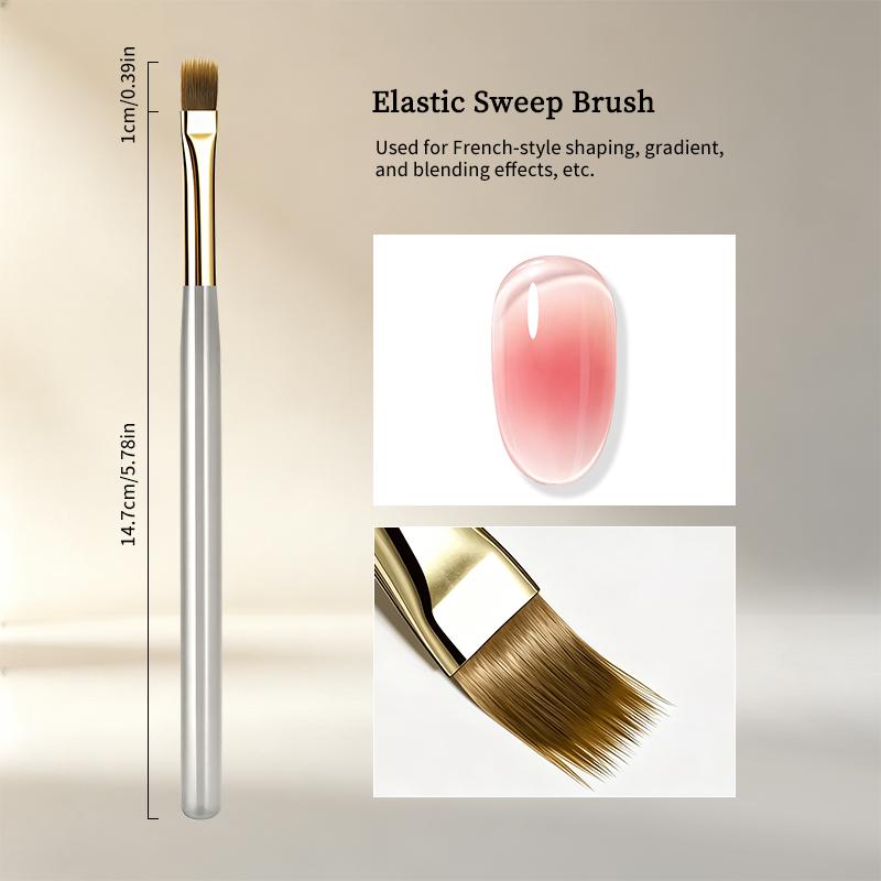 French Plaid Nail Art Brushes Set Line Grid Pattern Drawing Pen for DIY UV Gel Extension Paint Supplies Manicure Tool