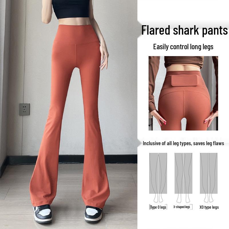 

Брюки для йоги с микро-клешем с высокой посадкой для женщин - Очень длинные, стройнящие и визуально увеличивающие рост, с дизайном «рыбий хвост» для пилатеса и повседневной носки Medium