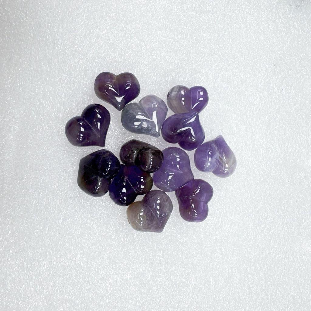 Natural Crystal Heart Beads: Multiple Styles for DIY Jewelry - Necklace & Bracelet Accessories