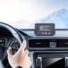 Digital LCD Car Clock Black Car Tablet Clock Includes Manual Multipurpose Travel Clock With Stand Double Sided Adhesive