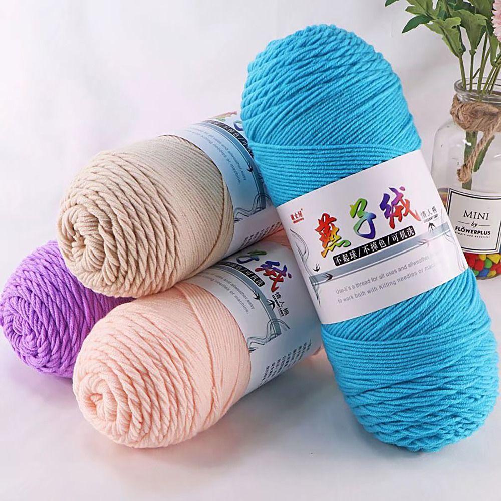 200g/pc Knitting Wool Milk Cotton Yarn Cotton Wool Thread  For Scarf Coat Baby Blanket DIY
