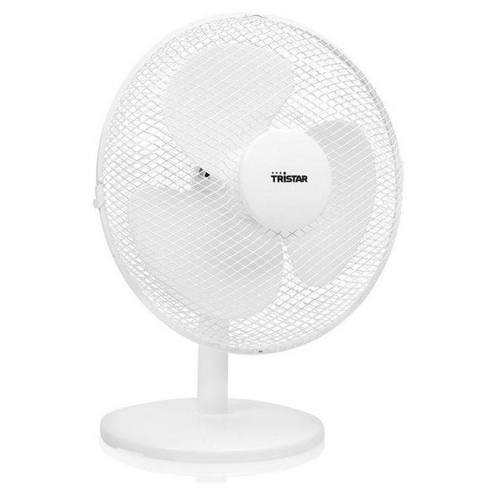 Tristar Ventilateur De Table 30cm 40w 3 Vitesses Blanc - VE5724