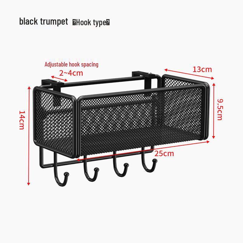 Adjustable Dormitory Bedside Hanging Storage Basket & Rack
