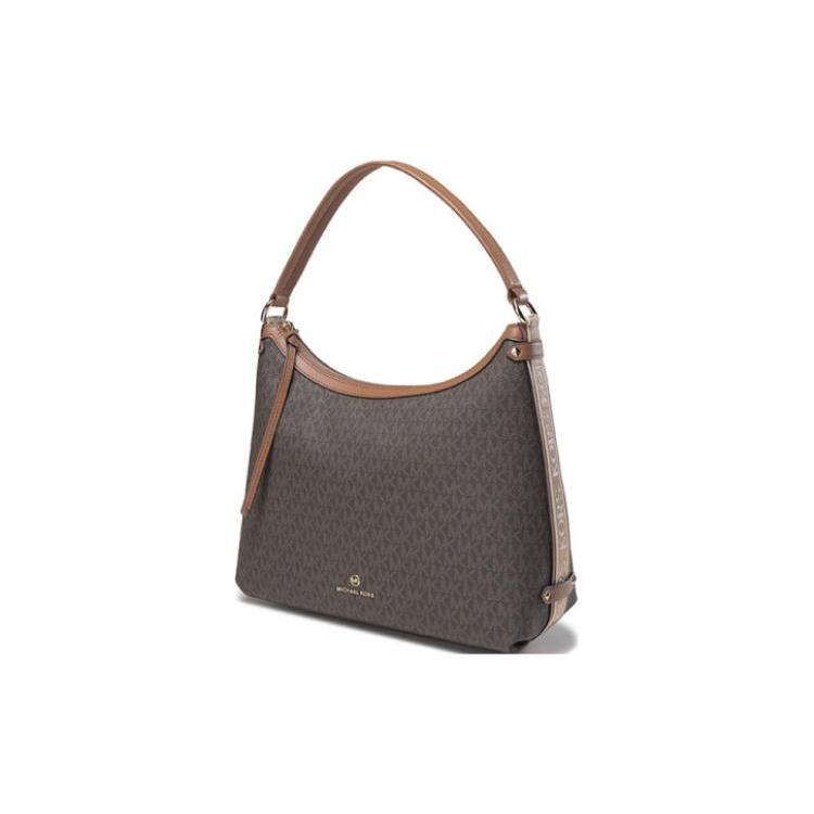 New MICHAEL KORS Canvas One Shoulder Handbag Women's Brown/Acorn 30T2G5VH3B-252
