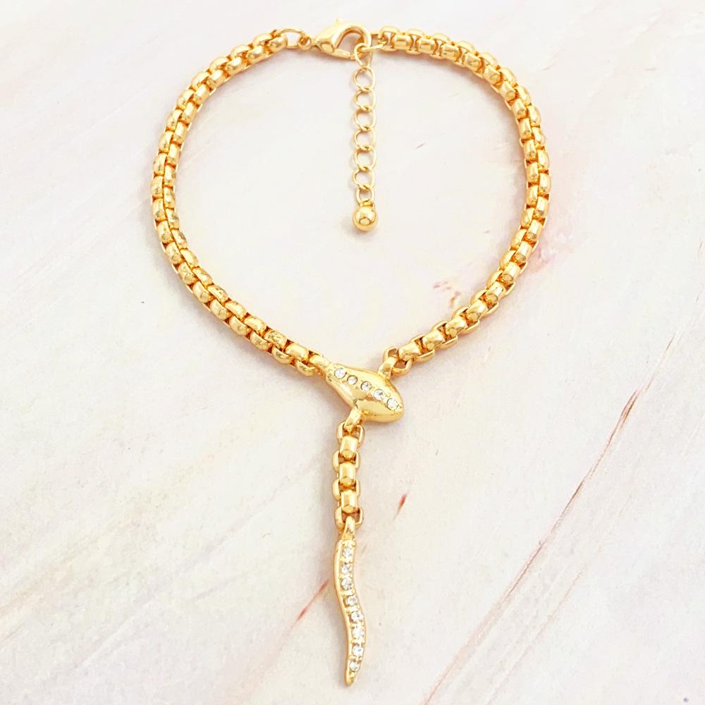 

Модный и крутой стиль золотой и серебряный браслет в форме змеи оригинального дизайна, высококлассное ощущение с инкрустацией бриллиантами, темпераментный, аксессуар ручной работы