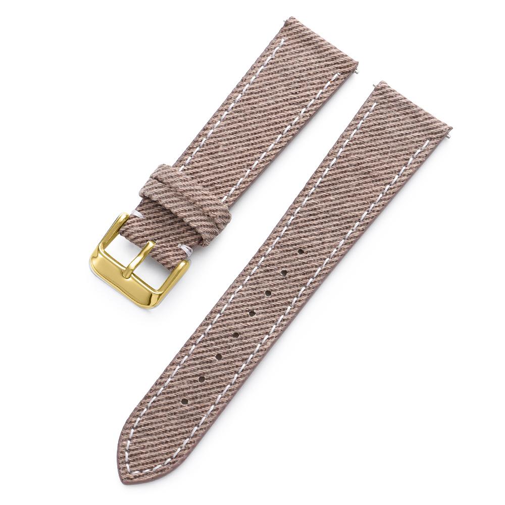 Nylon Leather Watch Band 18mm20mm 22mm Black Gray Brown Canvas Universal Soft Watchband Business for Men Women Watch Accessories