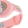 Cartoon Wristband Waterproof Silicone Kids Watch Band for AirTag (Rainbow Cloud)
