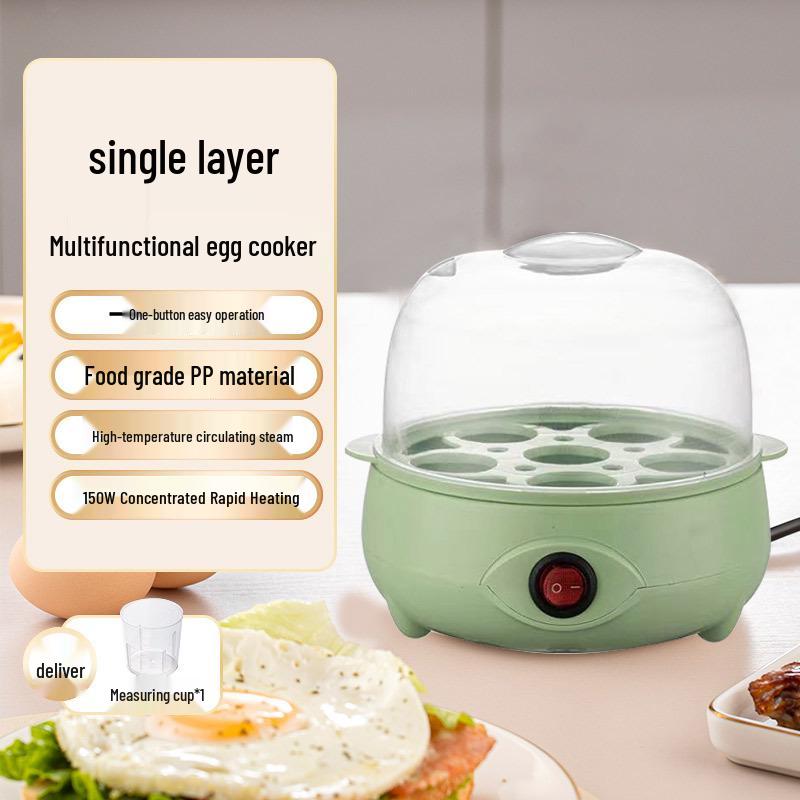 Multi-functional Double Layer Household Egg Steamer with Anti-dry Protection and Automatic Power-off EU Standard
