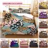 1PC Leopard Print Pattern Bedding Quilt Set Quilt Cover Pillowcase Home Decoration Birthday Gift (1 * Duvet Cover + 9 * Pillowcase, Without Core)