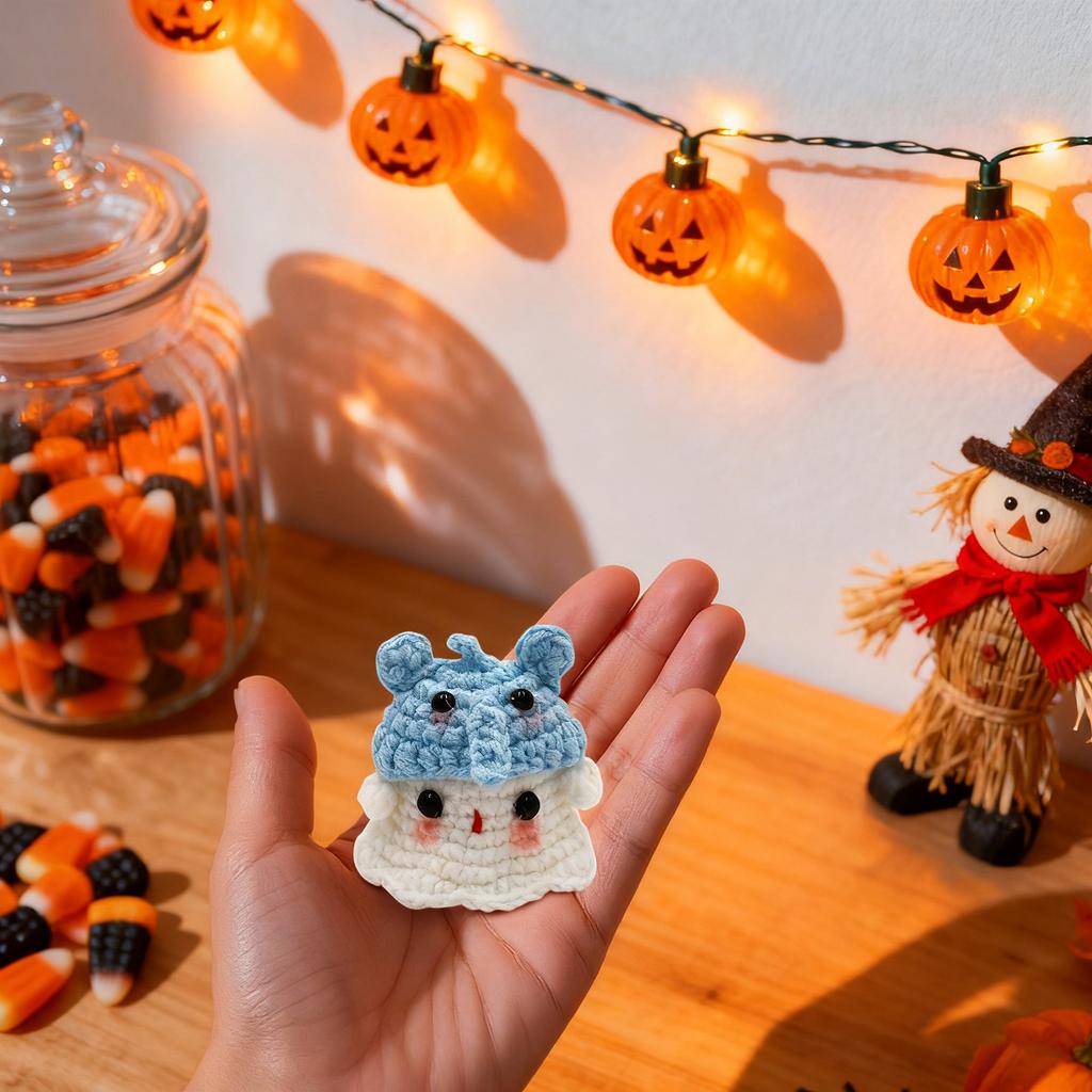 Cute Crochet Doll Accessories For Halloween Car Decorations, Hanging Decorations For Car Rearview Mirrors, For Women, Men, Bags And Family Gifts