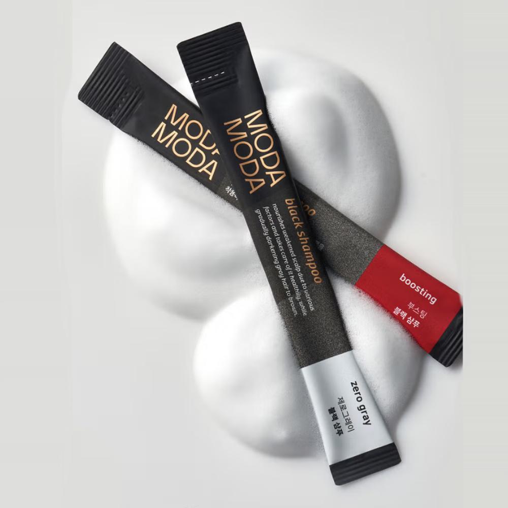 Modamoda Zero Gray Black Shampoo Gray Dye - 7 times/servings possible