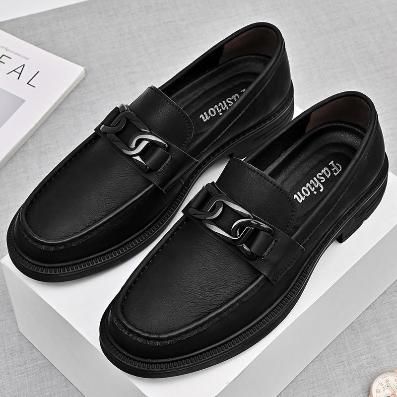 Business Elegant Men Social Casual Shoes  bottom Loafers For Men Comfortable Classic Black outdoor party wedding men's shoes