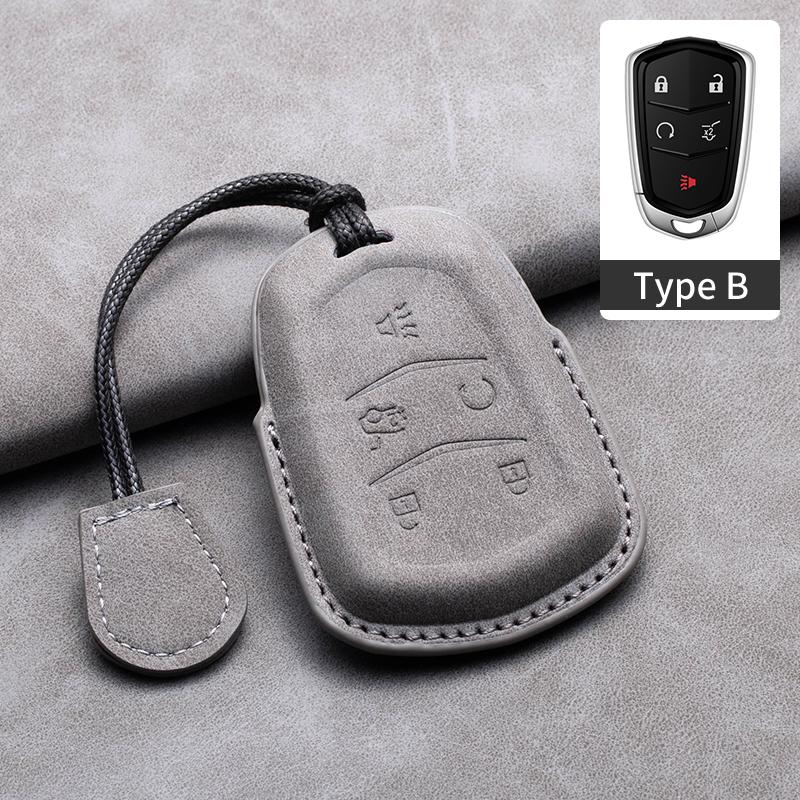 New Sheepskin Car Remote Key Cover Case Shell For Cadillac ATS-L XTS XT5 CTS CT6 ATS 28T SRX Escalade 2015 Styling Accessories