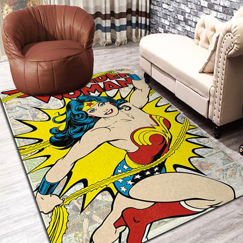 Superhero Rug Floor Mat for Living Room or Bedroom Soft and Comfortable Carpet a Gift for Birthday and Holiday.SFF0917178