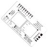 Professional ECG 7 Step Ruler Card Portable Pocket ECG Interpretation Guide Card For Accurate ECG/EKG Interpretation