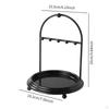 Jewelry Organizer Earring Necklace Display Holder Chic Showcase Countertop with Rings Tray