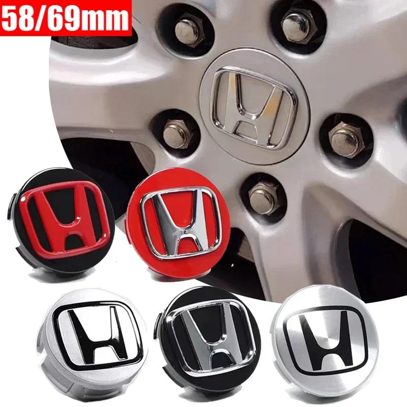For Honda City Civic Inspire Accord HRV CRV Odyssey Jade FIT Jazz Freed 58/69mm Car Wheel Rims Center Hub Caps Center Cover