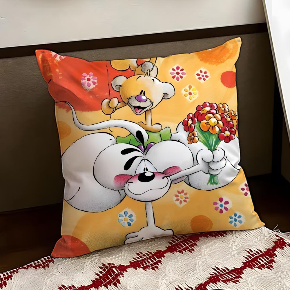 Cartoon DDiddl Cushion Cover Reversible Soft Durable Pillow Cover Home  Car MultiScene Use for Daily Comfort