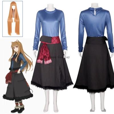 Anime Spice and Wolf Holo Cosplay Horo Cosplay Kostým Top Dress Paruka