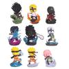 Q Version 9 Hokage Ultimate Battle, Naruto, Sasuke, Kakashi, Sakura, Itachi Wind Watergate Doll Figure