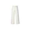 Nike Sportswear Phoenix Fleece Solid Color High Rise Lace Up Wide Leg Fleece Lined Loose Fit Casual Pants Women's Ecru FN3623-104