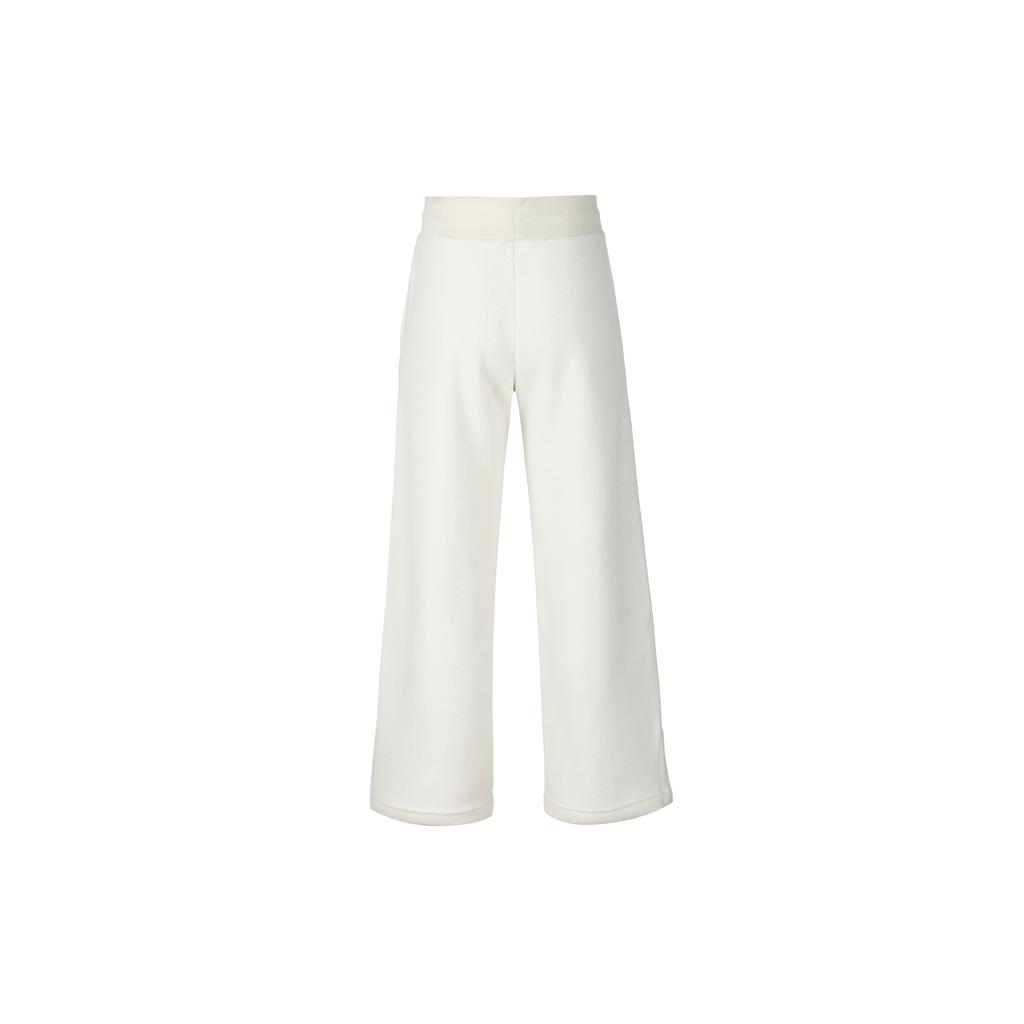 Nike Sportswear Phoenix Fleece Solid Color High Rise Lace Up Wide Leg Fleece Lined Loose Fit Casual Pants Women's Ecru FN3623-104