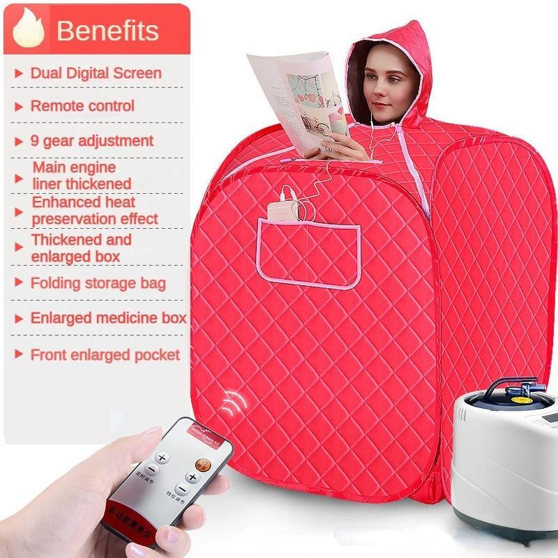 1000W Portable Household Shower Cabin Sauna Bag Folding Sauna Sweating Steam Room SPA Loss Weight Calories Burned Sauna Tent Suit