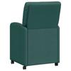 Dining Chairs with Casters 2 pcs Dark Green 57 x 67 x 95 cm