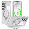 Applicable to Samsung S26Ultra wave jelly magnetic suction bracket mobile phone case S26Plus anti-drop S26 protective case