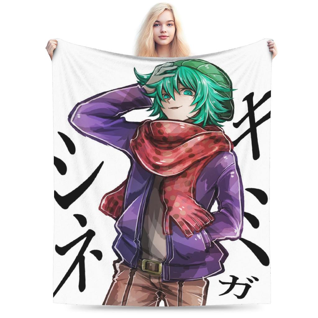 Midori Flannel Throw Blanket Death Game Your Turn To Die Blanket for Bed Travel Lightweight Bedding Throws