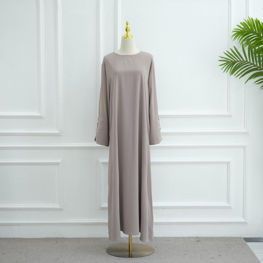 Loriya Dubai Luxury Beaded Sleeve Dress LR1086