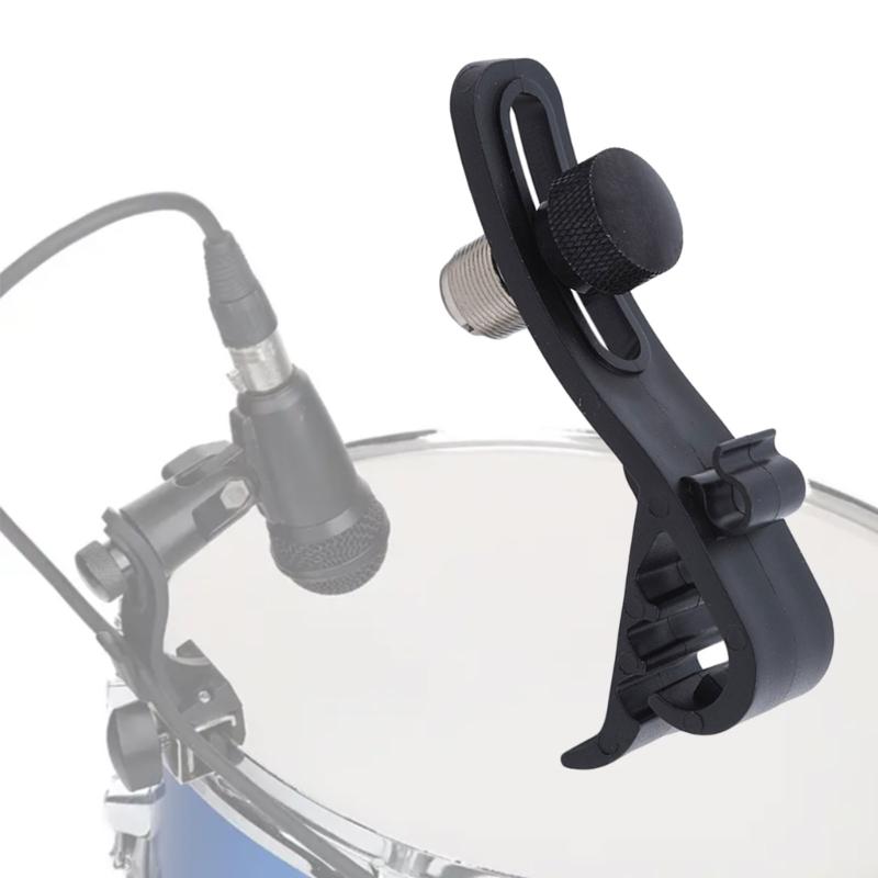Microphone Drum Mount, Drum Mount Mic Clip Drum Microphone Clamp, Shockproof Drum Microphone Securing Clip Replacements