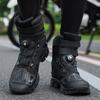 Motosiklet Sürüş Ayakkabıları Deri Erkek Sürücüler Motosiklet Botları Yarış Botları Four Seasons Motosiklet Seyahat Ekipmanları