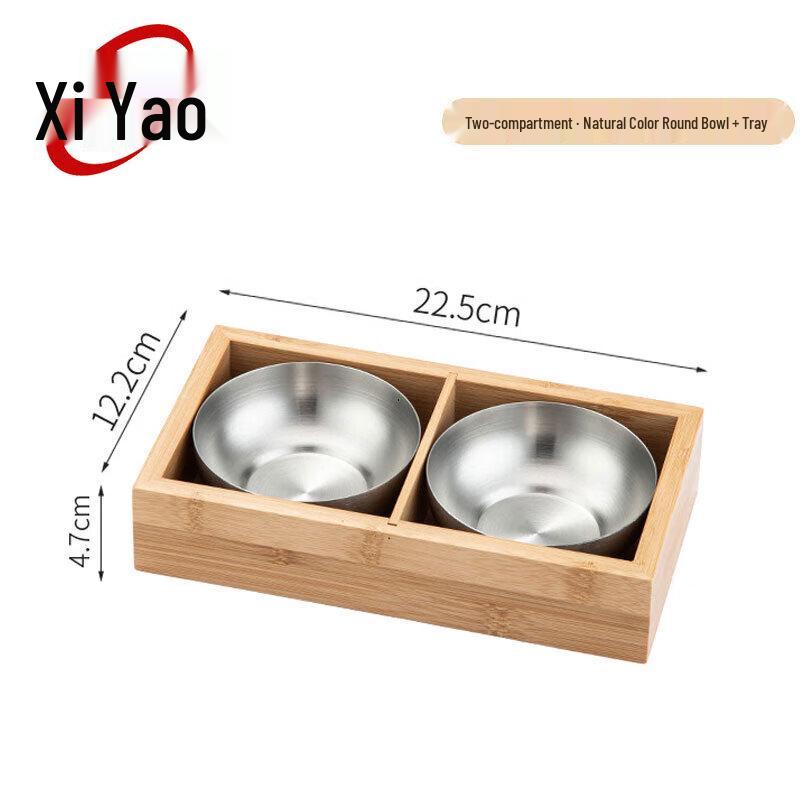Xiyao Two-Compartment Hot Pot Prep Tray