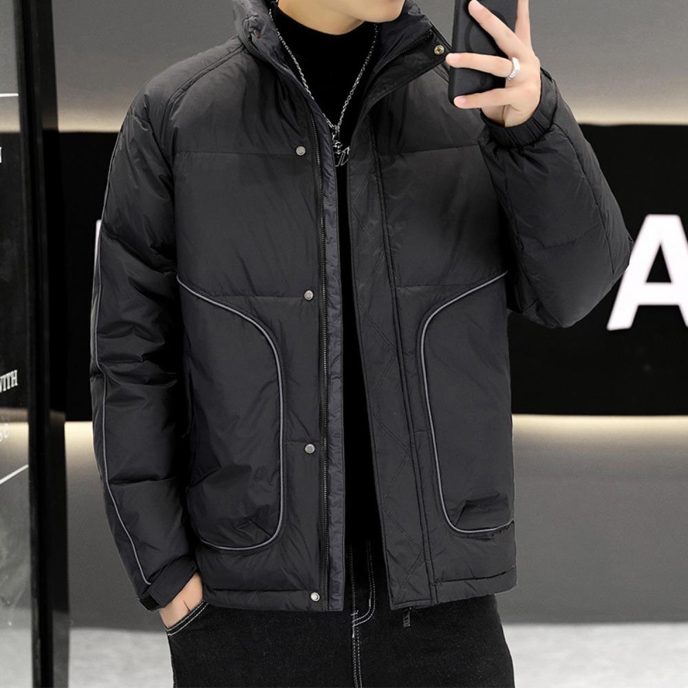 Short Autumn and Winter New Thickened Warm Youth White Duck Down Casual Trend Versatile Men's Coat